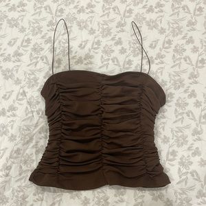 Fashion Nova Brown Crop Top